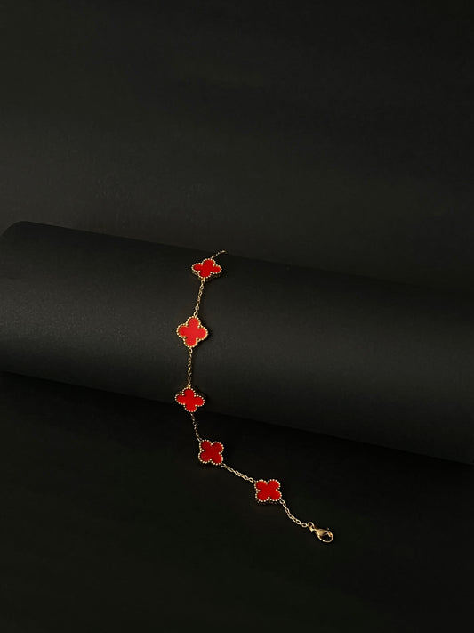 Pulso tipo Van Cleef Rojo