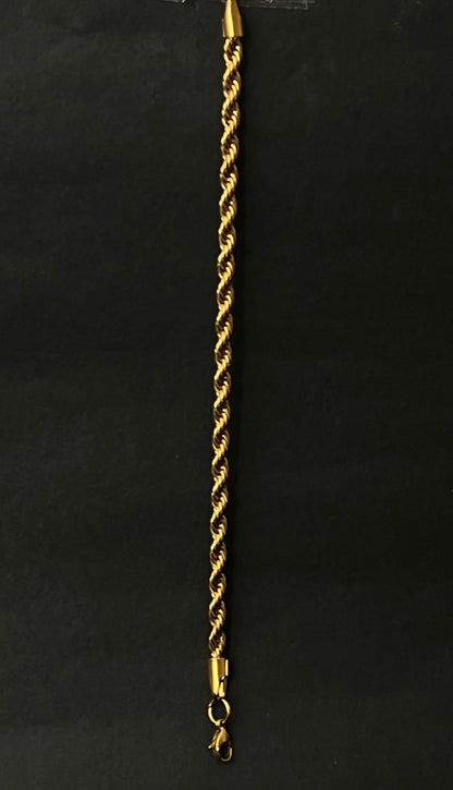 Pulso tipo Torzal Dorado